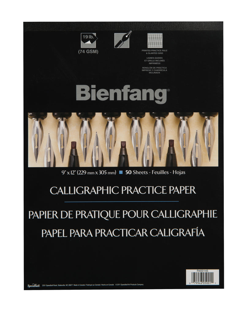 Bienfang Calligraphy Practice Paper Pad 9"x12"