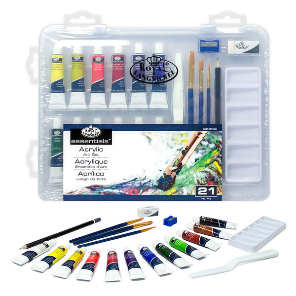 Royal & Langnickel Essentials Clearview Acrylic Set