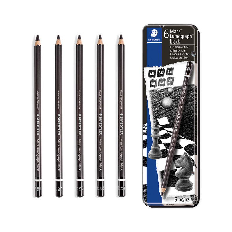 Staedtler Lumograph Black Pencil Set