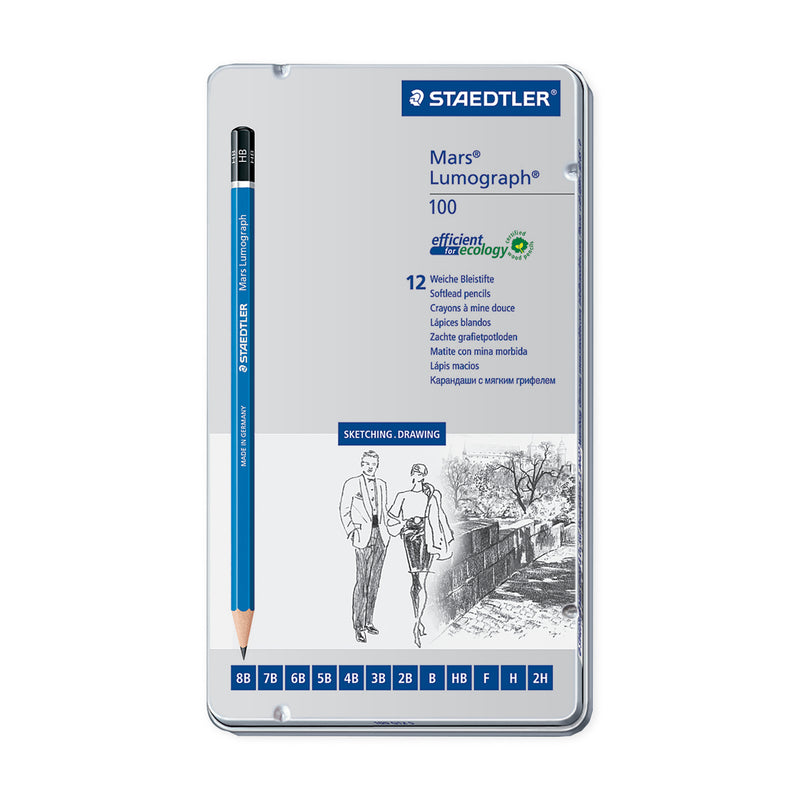 Staedtler Lumograph 12 Pencil Soft Set