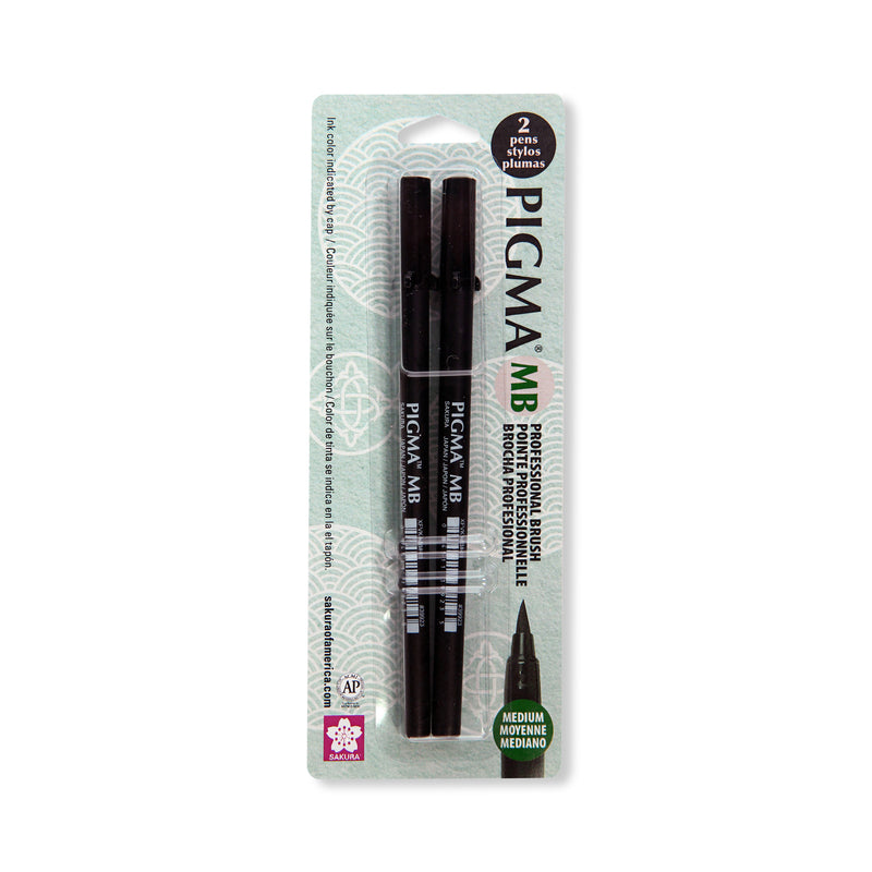 Sakura Pigma Professional Brush Pen Medium 2-Pack