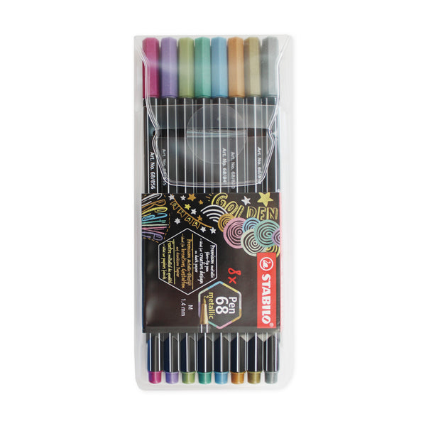 Stabilo Pen 68 Marker Set Metallic 8