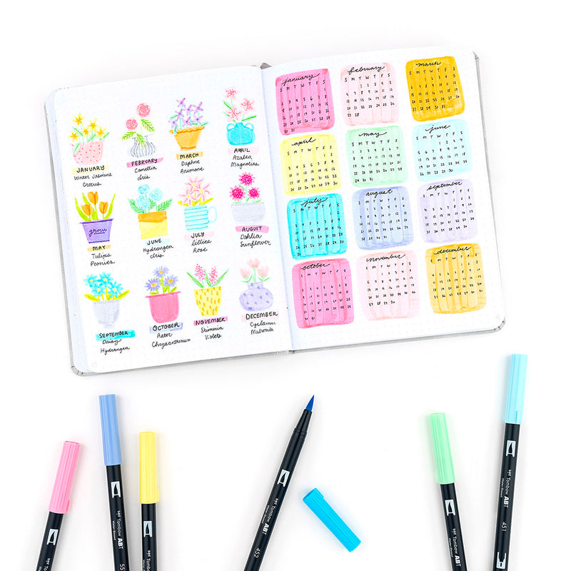 Tombow Dual Brush Set 10 - Pastel
