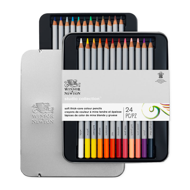 Winsor & Newton Studio Collection - 24 Colour Pencil Set