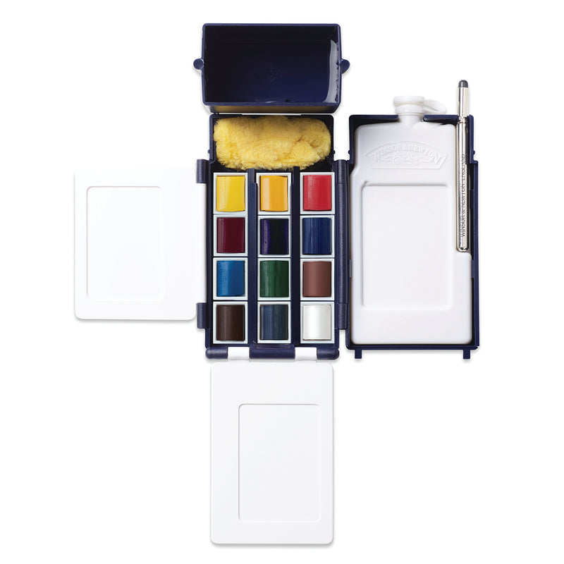 Open set image of the Winsor and Newton Cotman watercolour Field Box.