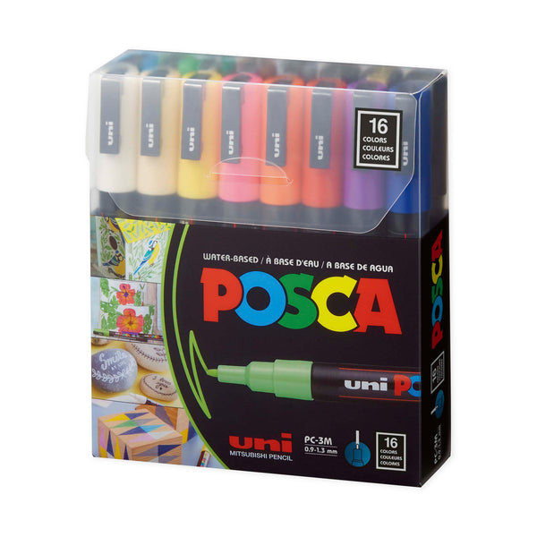 Posca Soft Colour (3M) Fine Marker 16-Piece Set